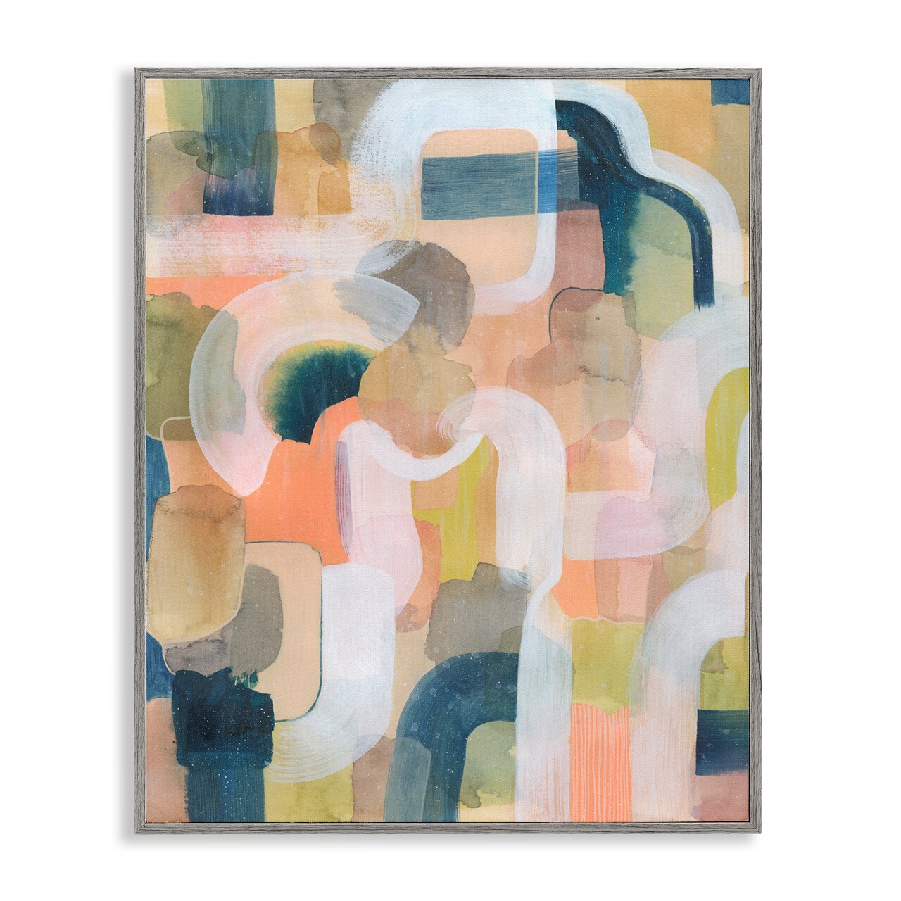 Stupell Industries Layered Curved Arches Framed Giclee Wall Art Design by Joris Hoefnagel